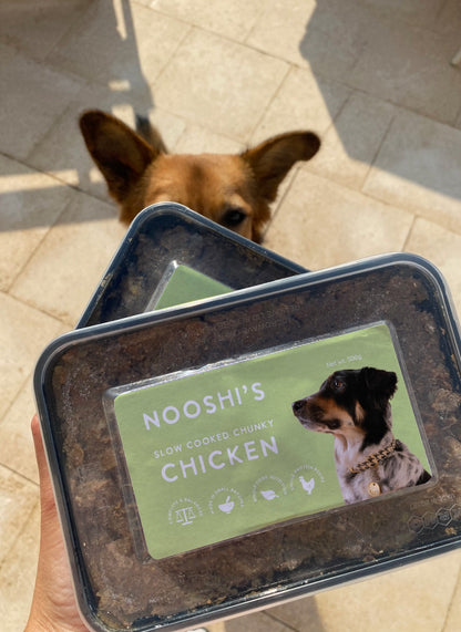 Slow-Cooked Chunky Chicken for Dogs